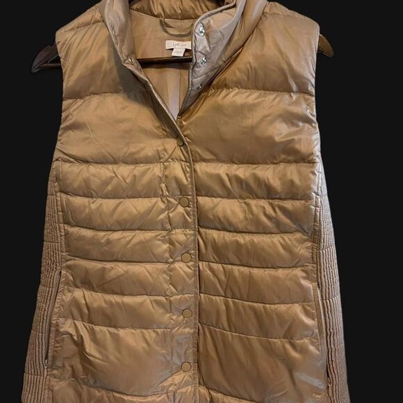 J. Jill Jackets & Blazers - J-jill Women's Tan and Gold Gilet
